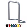 Support de Vélo Acier en forme d'arceau noir avec plaque