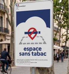 Panneau Espace Sans Tabac Visu 2 mise en situation