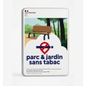 Photo : Panneau Parc et Jardin Sans Tabac Aluminium composite - 210 x 297 mm