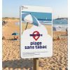 Panneau Plage Sans Tabac en situation