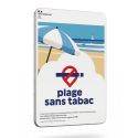 Photo : Panneau Plage Sans Tabac Aluminium composite - 210 x 297 mm