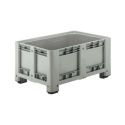 Photo : Caisse palette plastique 1200 x 800 mm 4 pieds - 330 L - Sans