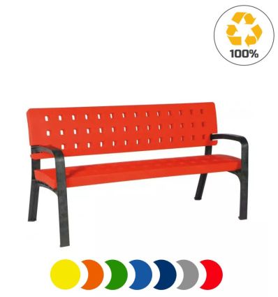 Banc public plastique