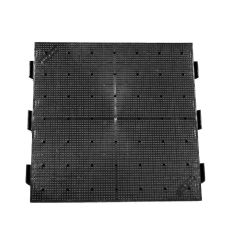 Sol modulable noir perforé