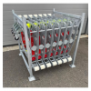 Barrière anti intrusion véhicule avec rack stockage
