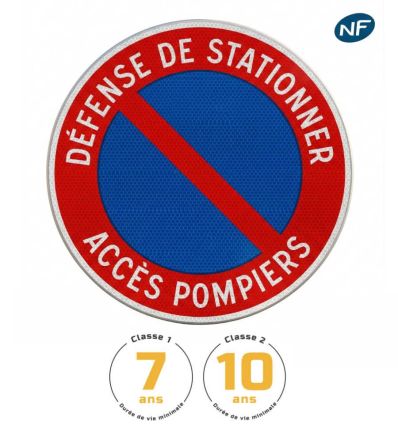 B6A1 Panneau interdiction de stationner "Accès pompier"
