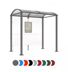 Abribus collectivité voûte