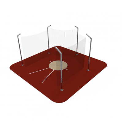 Cage de lancer de disque scolare