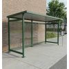 Abribus en acier côtés en tôle aluminium blanc