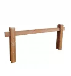 Barrière coulissante bois