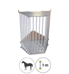 Ratelier pour box chevaux mural 1m