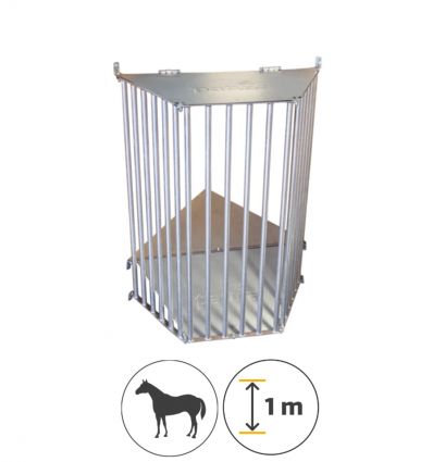 Ratelier pour box chevaux mural 1m