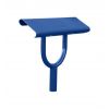 Banc Assis Debout en acier 1 pied Bleu