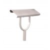 Banc Assis Debout en acier 1 pied Gris soie
