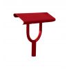 Banc Assis Debout en acier 1 pied Rouge pourpre