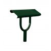 Banc Assis Debout en acier 1 pied Vert mousse