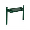 Banc Assis Debout en acier 2 pieds Vert mousse