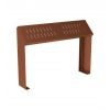 Banc Assis Debout en acier Aspect corten