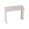 Banc Assis Debout en acier Gris soie