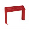 Banc Assis Debout en acier Rouge Pourpre