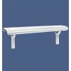 Banquette en acier pour abri de bus Blanc