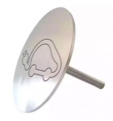 Clou de voirie logo voiture électrique