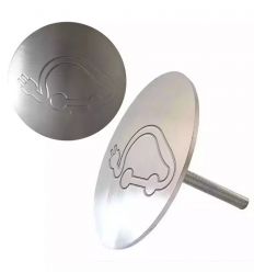 Clou de voirie inox logo voiture électrique