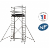 échafaudage hauteur de travail 4,90m avec stabilisateurs