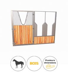 Facade de box en bois libre-service