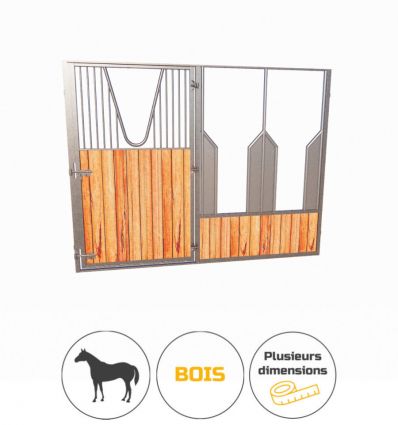 Facade de box en bois libre-service