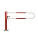 Photo : Barrière pivotante haute visibilité Standard - 1 m - Pré-percé pour cadenas