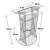 Dimensions du pupitre Design