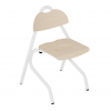 Chaise cantine maternelle et primaire 4 pieds Blanc