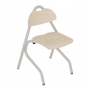 Chaise cantine maternelle et primaire 4 pieds gris 9007 