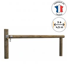 Barrière pivotante bois simple battant
