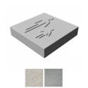Photo : Dalle symbole Piétons Blanc