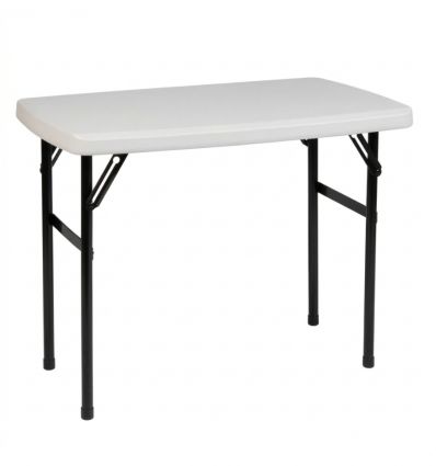 Table Petit Format Pliante Blanche 76x50 cm