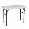 Table Petit Format Pliante Blanche 76x50 cm
