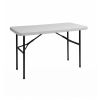 Mini Table Pliante 122x61 cm blanche