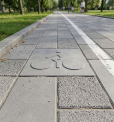Dalle symbole Cyclistes en situation