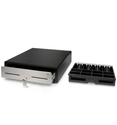 Tiroir caisse grand format ultra robuste Safescan HD-4646S - 46 x 46 cm