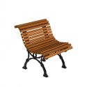 Photo : Chaise en bois et acier - Mobilier urbain