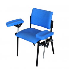 Chaise de prélèvement sanguin magenta