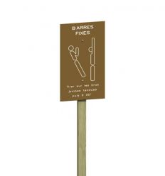 Panneau pour barres de traction en bois