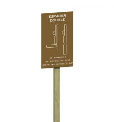Espalier double en bois - Parcours de santé