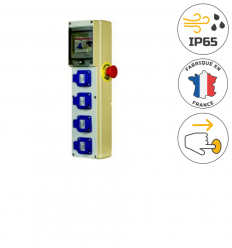Coffret de chantier monophasé étanche IP65