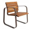 Fauteuil en acier et bois Marina - Mobilier urbain