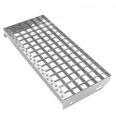 Marche caillebotis galvanisé 30x30