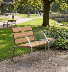 Fauteuil urbain en plastique recyclé - Mobilier urbain