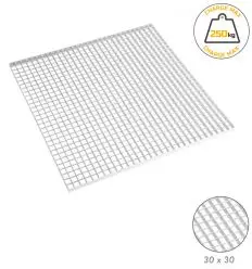 Caillebotis acier galvanisé maille 30x30